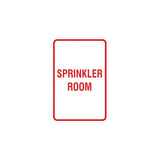 Portrait Round Sprinkler Room Sign