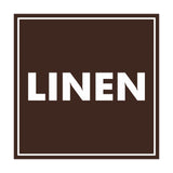 Signs ByLITA Square Linen Sign with Adhesive Tape, Mounts On Any Surface