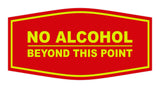 Signs ByLITA Fancy No Alcohol Beyond this Point Sign