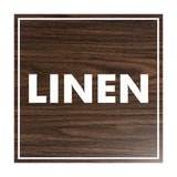 Signs ByLITA Square Linen Sign with Adhesive Tape, Mounts On Any Surface