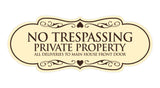 Signs ByLITA Designer No Trespassing Private Property Sign All Deliveries to Main House Front Door Sign
