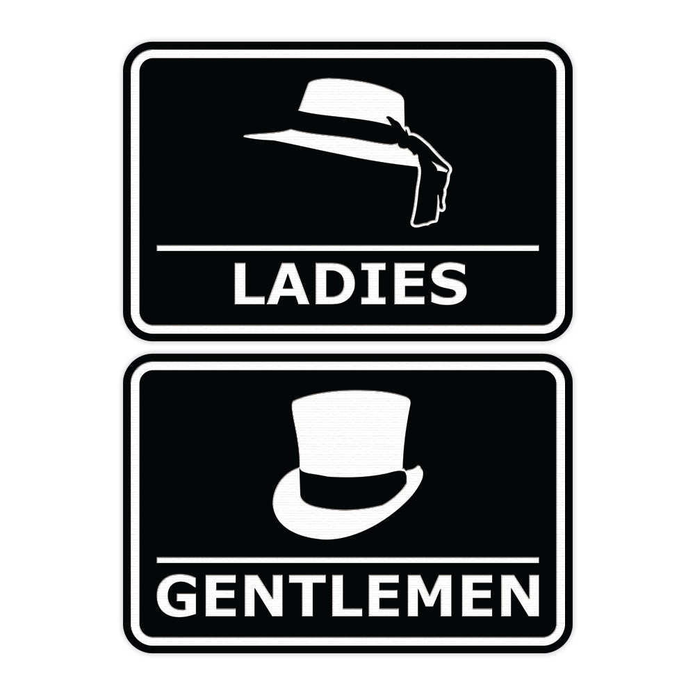 Signs ByLITA Classic Framed Ladies And Gentlemen Sign Set