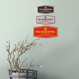 Fancy No Soliciting If You Do Not Have An Appointment Do Not Disturb Us Wall or Door Sign