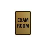 Portrait Round Exam Room Sign with Adhesive Tape, Mounts On Any Surface, Weather Resistant