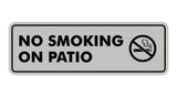 Standard No Smoking On Patio Sign