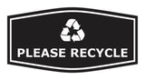 Fancy Please Recycle Wall or Door Sign
