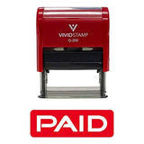 Paid Reversed Self Inking Rubber Stamp