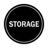 Black Signs ByLITA Circle Storage Sign