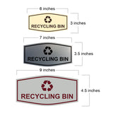 Fancy Recycling bin Wall or Door Sign