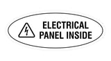 Oval Electrical Panel Inside Sign