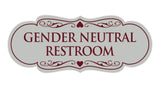 Signs ByLITA Designer Gender Neutral Restroom Sign