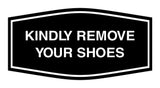 Signs ByLITA Fancy Kindly Remove Your Shoes Sign
