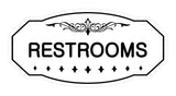 Victorian Restrooms Sign