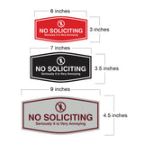 Fancy No Soliciting Seriously it is Very Annoying Wall or Door Sign