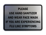 Classic Framed Please Use Hand Sanitizer and Wear Face Mask Sign