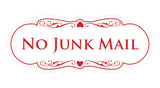 Signs ByLITA Designer No Junk Mail Sign