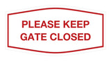 Signs ByLITA Fancy Please Keep Gate Closed Sign