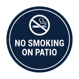 Signs ByLITA Circle No Smoking on Patio Sign