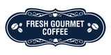 Designer Fresh Gourmet Coffee Wall or Door Sign