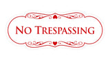 Signs ByLITA Designer No trespassing Sign