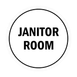 Signs ByLITA Circle Janitor Room Sign