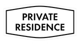 Fancy Private Residence Wall or Door Sign