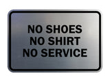 Signs ByLITA Classic Framed No Shoes No Shirt No Service