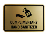 Classic Frame Complimentary Hand Sanitizer Sign