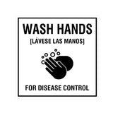 Signs ByLITA Square Wash Hands For Disease Control Sign