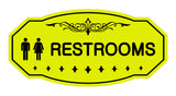 Victorian Unisex Restroom Sign