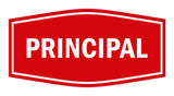 Signs ByLITA Fancy Principal Sign with Adhesive Tape, Mounts On Any Surface, Weather Resistant, Indoor/Outdoor Use