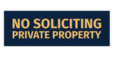 Signs ByLITA Basic No Soliciting Private Property Sign