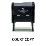 Court Copy Self Inking Rubber Stamp