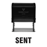 Black SENT Self Inking Rubber Stamp