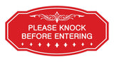 Victorian Please Knock Before Entering Sign
