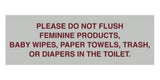 Signs ByLITA Basic Please Do Not Flush Etiquette Sign