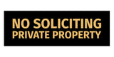 Signs ByLITA Basic No Soliciting Private Property Sign