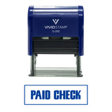Paid Check Self-Inking Office Rubber Stamp