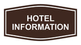 Signs ByLITA Fancy Hotel Information Sign