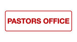 Signs ByLITA Standard Pastors Office Sign