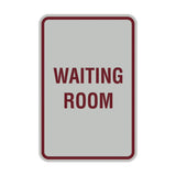 Portrait Round Waiting Room Sign
