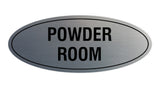 Oval Powder Room Sign