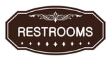 Victorian Restrooms Sign