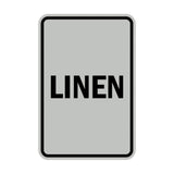 Portrait Round Linen Sign