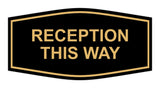 Signs ByLITA Fancy Reception This Way Sign