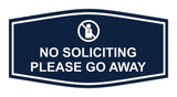 Fancy No Soliciting Please Go Away Wall or Door Sign