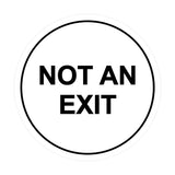 Signs ByLITA Circle Not An Exit Sign