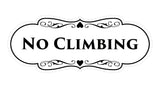 Signs ByLITA Designer No Climbing Sign