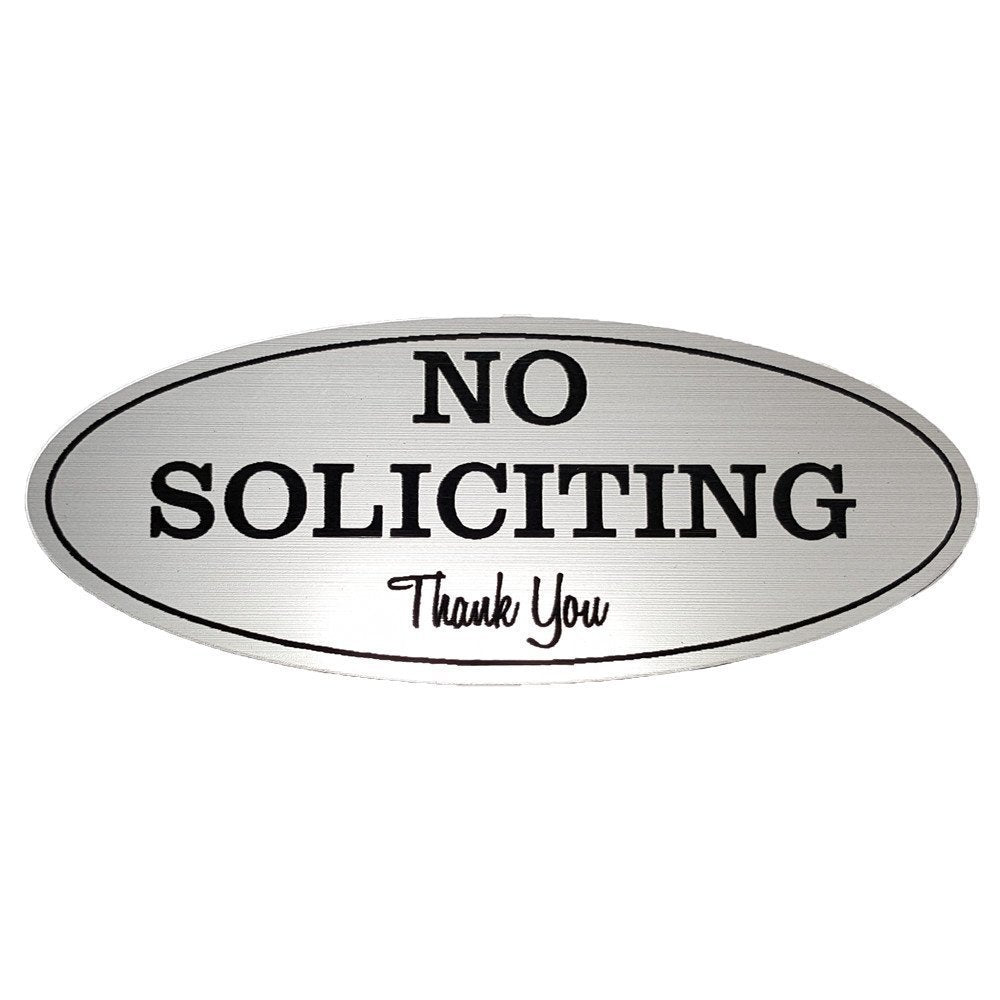 oval no soliciting