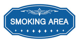 Victorian Smoking Area Sign